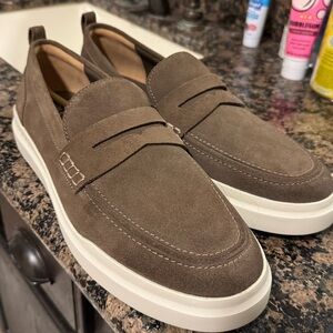 Cole Haan Men's Brown Suede Loafers